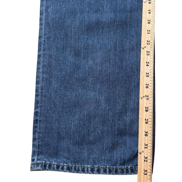 Ética x Anthropologie Stanton Relaxed Wide Leg Jeans Medium Blue Size 29 - Picture 3 of 10